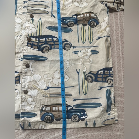 AFTCO Blue water shirt button Up XL men’s Beach Relaxed casual Vacation - Picture 5 of 7